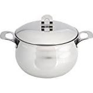 Excelsteel lavet i Italien 7-1/2 """" QT rustfrit lagerpot m/sandwiched base