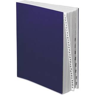 Pendaflex DDF5OX Expanding Desk File 1-31/Jan-Dec Letter Acryl-Coated Pressboard Dark Blue (DDF5-OX)