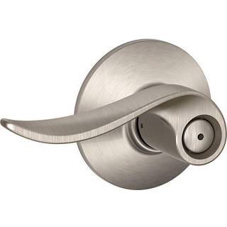 Schlage F40 SAC 619 Sacramento Door Lever Bed & Bath Privacy Lock Satin Nickel