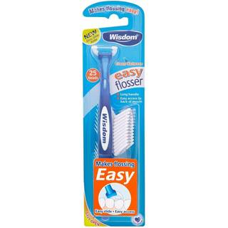 Tandtråd uden PFAS Wisdom Easy Flosser + 25 Refills