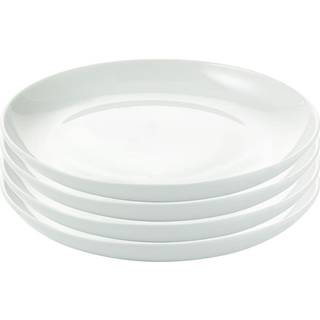 Aida Atelier desserttallerken 4 stk, 18 cm, super hvid 29082