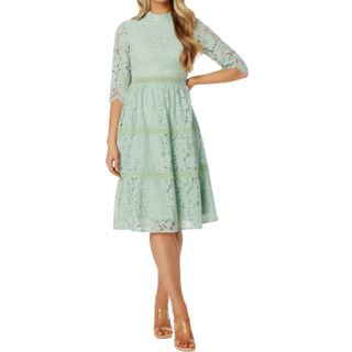 High Neck Lace Dress