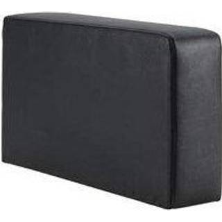 Lorell Moderne sofa s?de polstret arml?nsenhed 134 x 48 x 255 sort