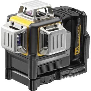 DeWALT 10,8V linjelaser, rød lys, 4xAA - 3x 360gr. - DCE089LR-XJ