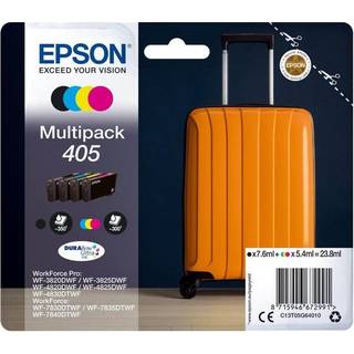 Epson 405 Multipack - 4-pack - black yellow cyan magenta - original - ink cartridge - Blækpatron Cyan