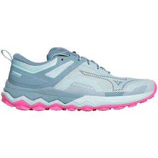 Mizuno Wave Ibuki 4 Trail Running Shoe Women - Petrol, Pink, Size 8 - petrol