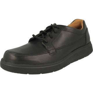 Clarks Clarks Black Wide Fit (H) Leather Un Abode Ease Shoes