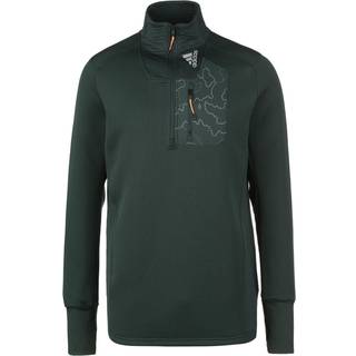 adidas X-City 1/4 Zip Løbetrøje Herre - Str. L, Grøn, Reflekser & Lommer