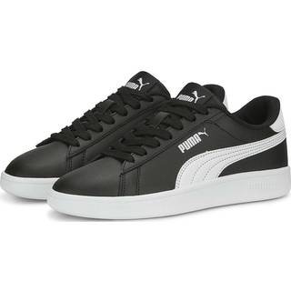 Puma Smash 3.0 Leather Sneakers Youth, Black, Size 37, Shoes - White - 37
