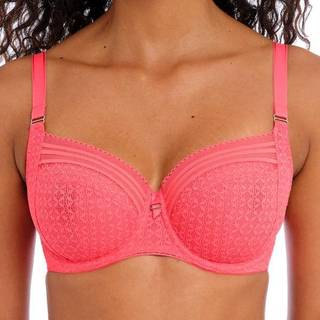 Freya Viva Underwire Side Support Lace Bra - Coral - I 75