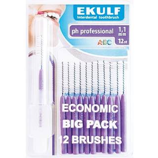 Ekulf PH Professional Mellemrumsbørste 1,1mm - 1,1 mm - 12 stk