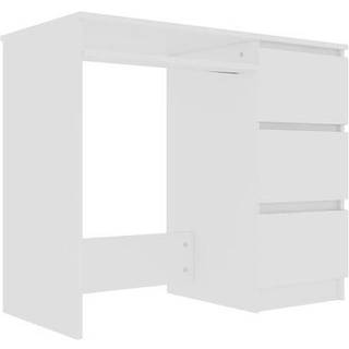 skrivebord 90x45x76 cm konstrueret træ sonoma-eg