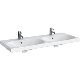 Geberit Acanto dobbeltvask: 120cmx48.2cm, Hvid