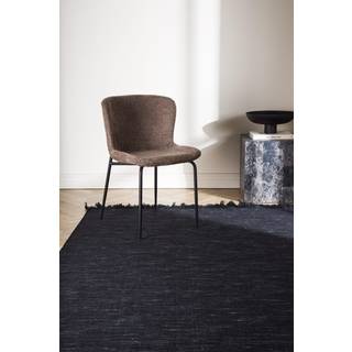 Elton tæppe 230x162cm sort.