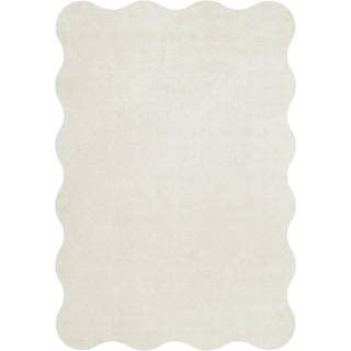 Layered Scallop uldtæppe 180x270 cm Bone white