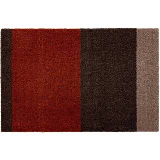 tica copenhagen Stripes by tica, horisontal, dørmåtte Brown/terrakotta, 40x60 cm