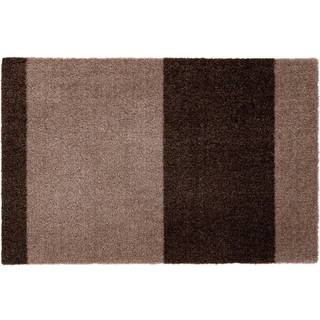 Tica smudsmåtte 40x60cm i polyamid stripes vandret sand/brun