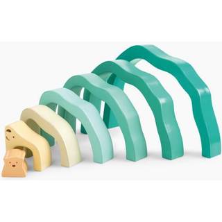 Hape Arctic Polar Bear Stacking Blocks | Sensorisk trælæringslegetøj til småbørn i børn i alderen 24 måneder