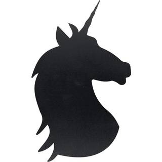 Securit chalkboard enhjørning Silhouet 29,9x48,8cm sort