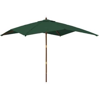 Haveparasol Med Træstang 300X300X273 Cm - Grøn