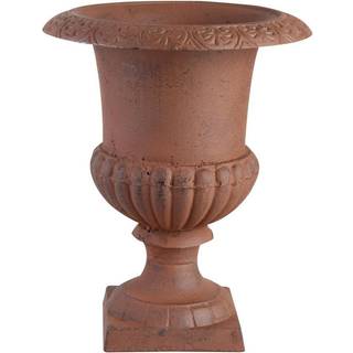 Französische Louvre Vase Amphore Gusseisen Schwer Antik-Stil Braun 20cm