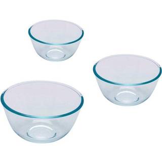 Sæt med 3 skåle, lavet af varmebestandigt glas - PYREX