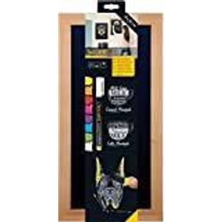 Securit Woody dobbeltsidet chalkboard 20x40cm natur