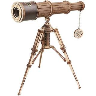 3D puslespil kikkert i træ - Rokr™ style teleskop (ST004)