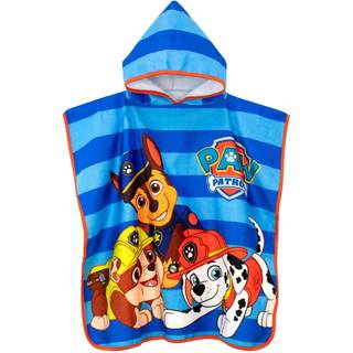 Character Character Blue Paw Patrol License Kids Printed Swim And Beach 100% Cotton Towel Poncho