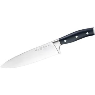 Rösle Tradition Kochmesser 20 cm - CVM-Messerstahl mit POM-Kunststoffgriff - Braun,Silber