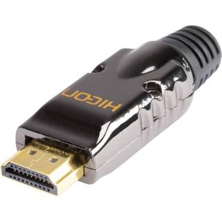Hicon HI-HD-M HDMI-stik Stik, lige Poltal: 19 Sort 1