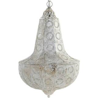 Loftslampe DKD Home Decor Metal Hvid