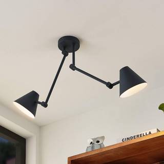 Lucande Phina loftlampe i sort, 2 lyskilder