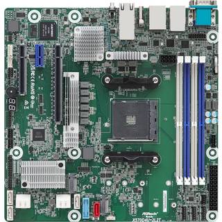 ASRock X570D4U-2L2T/BCM, 1xSKT AM4, AMD Ryzen 5000, X570, 4xDIMM, SATA, 2xM.2, 2xGbE, 2x10GbE, IPMI