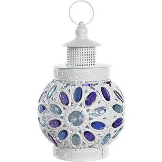 Bordlampe DKD Home Decor Metal Hvid Multifarvet 220 V 50 W 19 x 19 x 33 cm