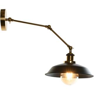 Væglampe DKD Home Decor Sort Gylden Metal 50 W Vintage 220 V 26 x 53 x 23 cm