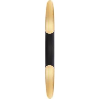 Apodis LED-væglampe, sort/guld, højde 80 cm, metal dæmpbar