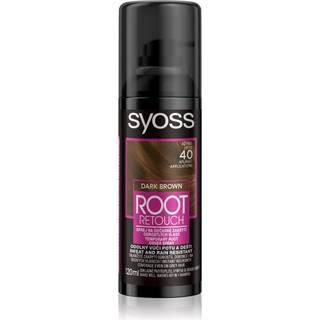 Syoss Root Retoucher Touch-up hårfarve til rødder på spray Skygge Dark Brown 120 ml - 120 ml