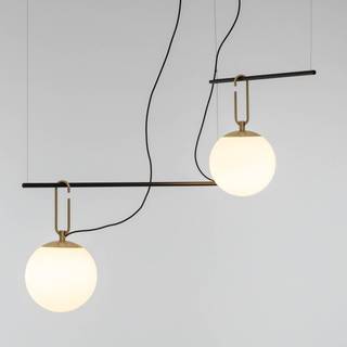 Artemide nh S3 2 pendellampe i glas, to lys