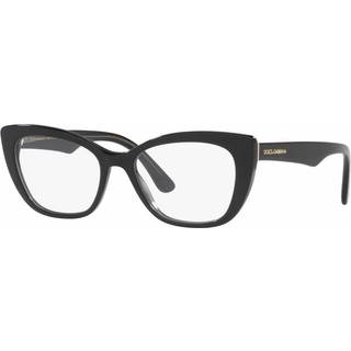 Dolce & Gabbana Kvinde DG3360 3246 Optiske stel Acetat Sort Transparent Cat Eye Normal
