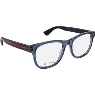 Gucci Mand GG0004ON 012 Optiske stel Blå Transparent Rund