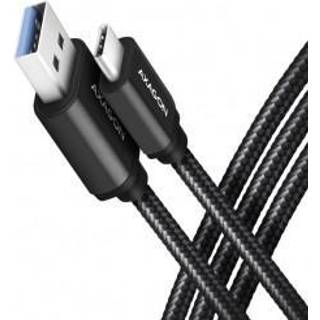 Axagon BUCM3-AM10AB USB-kabel USB 3.2 Gen 1 (3.1 Gen 1) 1 m USB C USB A Sort