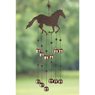 Dawhud Direct 24 """" H Galoping Horse Wind Chimes for eksterne unikke hestegaloping Windchimes Outdoor Decorations Garden Decoration Gift til kvin