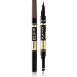 Eveline Cosmetics Brow Art Duo Øjenbrynsblyant med to ender Skygge Dark 8 g - 8 g