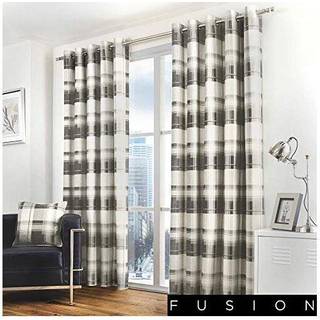 Fusion Balmoral Ternet 100% Cotton Gardiner til gardinstang168x183cm