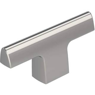 Amerock | Kabinetsknap | Poleret krom | 2-1/2 tommer (64 mm) L?ngde | Riva | 1 pakke | Skuffeknap | Skabshardware