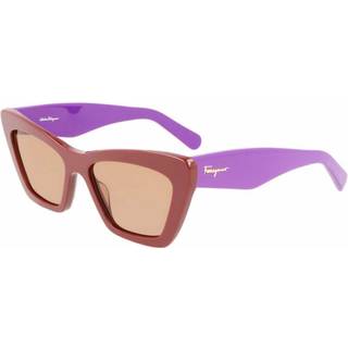 Ferragamo Kvinde SF929S 209 Solbriller Acetat Brun Brun Sommerfugl Fotokromatisk Fotokromatisk