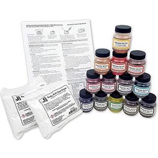 Procion MX Dye Color Set - Inkluderer 13 2/3 ounce krukker - 2-1lb Soda Ash Dye Fixer - Instruktionsark - Farvekort