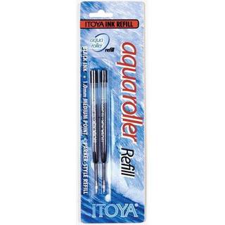 Itoya AQR-10BP-BK Aquaroller Pen Ink Refill 2-Pack Black