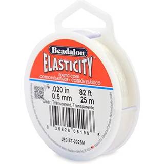 Beadalon Elasticitet Str?kledning 0,5 mm / .020 i klar 25 m / 82 ft